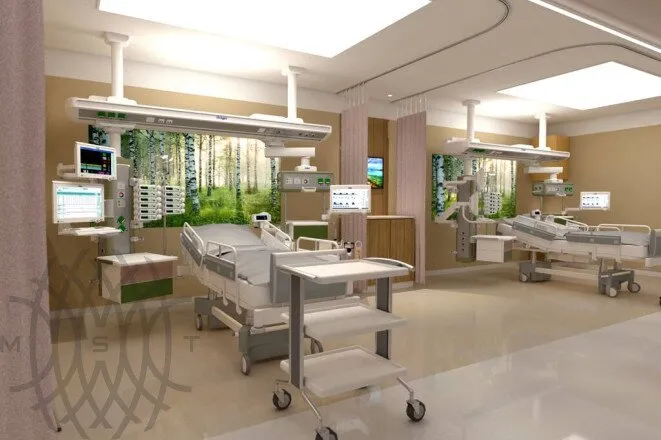 Потолочная реанимационная медицинская консоль Draeger Ponta